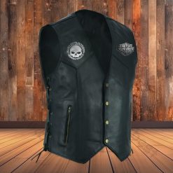 Classic PU Leather Biker Vest - Freedom, Strength, Faith  | Secure Checkout | Tracked Shipping | 7-Day Easy Returns - Image 2