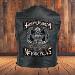 Classic PU Leather Biker Vest - Freedom, Strength, Faith  | Secure Checkout | Tracked Shipping | 7-Day Easy Returns - Image 3